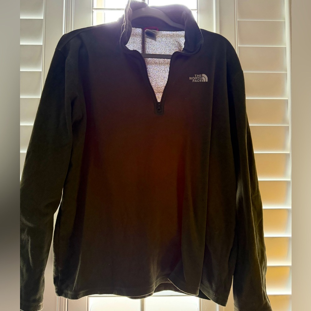 North Face Quarter Zip Fleece Size Large